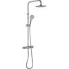 Wirquin 60723470 - Colonna doccia con miscelatore termostatico Bergamo Comfort a 3 getti, cromato
