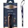 King C. Gillette Kit Regolabarba Uomo 1 Testina 3 Pettini Regolatori 1 Spazzolina Caricatore