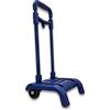 RAYLU PAPER - Carrello porta zaini scuola pieghevole, leggero e resistente con ruote in gomma e maniglia estraibile, carrello per zaini scolastici dimensioni 86 x 27 x 26 cm (blu scuro)