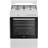 Indesit I6GGKMW Cucina A Gas 60x60, 4 Fuochi, Forno A Gas, Bianco