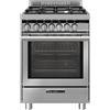 Glem Gas ST664MI Cucina a Gas 60x60Cm, 4 Fuochi, Forno Elettrico, A+, Inox