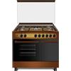 LAR.EL LAREL L90BT5MG CUCINA A GAS 90x60 5 FUOCHI FORNO A GAS VENTILATO - MARRONE