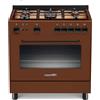 LA GERMANIA S85C21C/24 CUCINA 80x50 5 FUOCHI A GAS FORNO A GAS COLORE MOKA