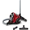 Bosch BGC05AAA2 Aspirapolvere a Traino Senza Sacco, Filtro Igienico, Rosso