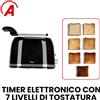 ARDES ARDTOAST03 TOSTAPANE 2 SCOMPARTI SEPARATI - NERO