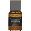 LAR.EL LAREL L60EM CUCINA 60X60 4 FUOCHI A GAS E FORNO ELETTRICO - MARRONE SFUMATO