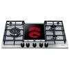 HOTPOINT ARISTON HOTPOINT PK 741 RQO GH/HA Piano cottura misto 3 Fuochi gas + 1 Piastra Elettrica