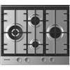 Hoover HHG6DDMX Piano cottura da incasso 60Cm, 4 fuochi a gas, colore Inox