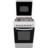 LAR.EL LAREL L5005VB CUCINA 50X50 4 FUOCHI A GAS GPL E FORNO A GAS - BIANCA
