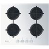 INDESIT ING 61T/WH PANO COTTURA 60CM 4 FUOCHI A GAS IN VETRO BIANCO