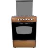LAR.EL LAREL L6005VM CUCINA 60X60 4 FUOCHI A GAS GPL E FORNO A GAS COLORE MARRONE