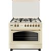 LAR.EL LAREL L90GR CUCINA 90X60 5 FUOCHI A GAS FORNO A GAS COLORE CREMA