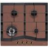 ELLECI PMSB60272WY BOMBE' PIANO COTTURA 63CM 4 FUOCHI A GAS COLORE RAME
