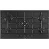 SCHOCK STS955BK PIANO COTTURA 90CM 5 FUOCHI A GAS COLORE NERO OPACO