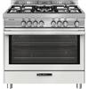 GLEM GAS ST965MWH CUCINA 90X60CM 5 BRUCIATORI A GAS FORNO ELETT. 104LT BIANCO