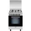 GLEM GAS A654MI6 CUCINA 60x50 4 FUOCHI A GAS FORNO ELETTRICO CLASSE A INOX
