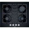 BOSCH SERIE 4 PNP6B6B90 PIANO COTTURA DA INCASSO 60 CM 4 FUOCHI A GAS NERO