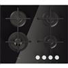 WHIRLPOOL GOA 6423/NB PIANO COTTURA 60 CM 4 FUOCHI A GAS - CRISTALLO NERO