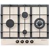 GLEM GAS GT645HSA PIANO COTTURA 60CM 4 FUOCHI A GAS GRIGLIE IN GHISA SABBIA
