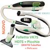 Vorwerk Folletto FOLLETTO VK7S SENZA FILO COMPLETO TUBO PELICANO PICCHIO PB7s HD7 MATERASSI VK7 S