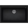 Elleci LKQ13086 Lavello Monovasca 79x50, Installazione Sopratop, in Keratek Nero