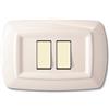 ELETTROCANALI Tondo Placca Magic Plast 2P Ravvicinati Bianco Elettrocanali 10 Pezzi