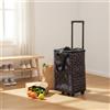 Trolley Portaspesa Pieghevole Grande Capacità Borsa Termica con Ruote