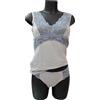 Intimo MAGIC DREAM Completo Intimo Donna Canotta e Slip L Cotone grigio spalla larga