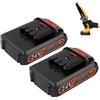 2 Batterie Compatibili Kit 2 Batteria 24 V Compatibile Motosega Sega Trapano Potatrice Cesoia Forbice