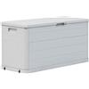 vidaXL Baule da Giardino 280 L Grigio Chiaro