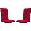 Sparmeile Chicreat Cuscino per sedie con schienale alto, rosso, 120 x 50 x 8 cm,
