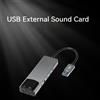 Areyourshop New Aluminum Alloy USB Optical Fiber SPDIF Card per AC-3 DTS 5.1 Channel GRY Y
