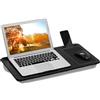 Relaxdays Cuscino Porta PC da Letto, Supporto Computer Portatile con Mousepad, Supporto Laptop Divano, HLP 5,5x58x30,5cm
