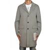 AMARANTO Uomo Cappotto monopetto Grigio Taglia 48