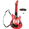 Lexibook Miraculous Chitarra Elettronica illuminata con Microfono, Occhiali con Microfono, Canzoni Demo, MP3 Plug, Nero/Rosso, K260MILXB