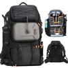 TARION Zaino Fotografico Grande per Fotocamera: Borsa Fotografica per Obiettivi Treppiede Laptop 17,3 Zaino Fotocamera Reflex Grande Capacità Viaggio Trekking Camping Pro PB02