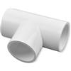 AQUADE Raccordo in PVC da 50 mm, raccordo a T a 90Â° â€" Tubo in PVC da 50 mm, c