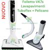 Vorwerk Folletto Folletto Vk7s senza filo NUOVO LAVAPAVIMENTI SP7s TuboFlex Pelicano 2 Batterie