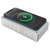 TECHMADE SVEGLIA CON RICARICA WIRELESS SMARTPHONE 15W SILVER