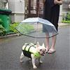 vidoelettronica OMBRELLO GUINZAGLIO CANE RIPARO PIOGGIA IMPERMEABILE TRASPARENTE ASCIUTTO CANI