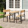 vidaXL Set Tavolo Birreria Pieghevole 3 pz in Legno Massello di Abete
