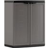 KIS Armadio Basso Jolly in Resina con Ripiano Regolabile Colore Ore Grigio
