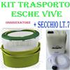 Ossigenatore Con Secchio Pesca Luccio Mare Secchiello Trasporto Pesci Vivi Esche