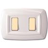 ELETTROCANALI Tondo Placca Magic Plast 2P Bianco Elettrocanali 10 Pezzi