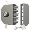 CR Serratura Legno Applicare 3200P Cr C.pompa M4 con Pomolo Tripl E.mm 60 Dx