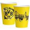 amscan 6 tazze giallo nero carta 500 ml