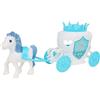 FLYPOP'S - Pony e Carrozza - Giocattolo per Bambini - 010098 - Multicolore - Plastica - Cavallo - Carrozza della Principessa - 26 cm x 7 cm - A partire dai 3 anni