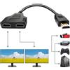 Azuxreza Adattatore splitter HDMI HDMI Maschio a Doppia Presa HDMI Cavo Scart TV Usb jet