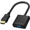Azuxreza Adattatore HDMI a VGA Cavo Pc Monitor Proiettore HDTV Segnali Scart Gaming