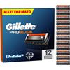 Gillette ProGlide 12 Lamette Gillette da Barba di Ricambio Per Rasoio Barba